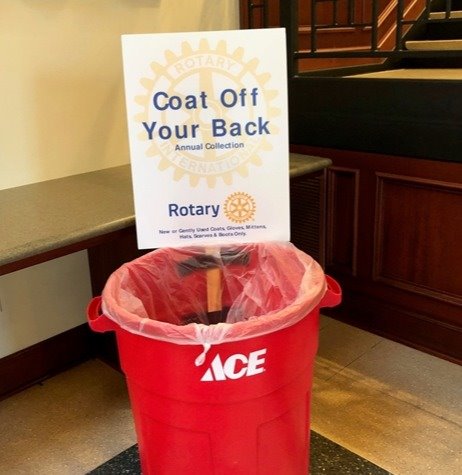 Photo of coat drive drop off location