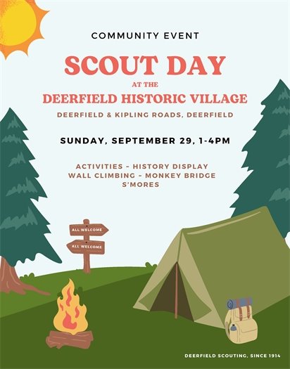 Scout Day at Deerfield Historic Village Sept. 29