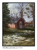 Little Red Schoolhouse painting by Leslie Outten