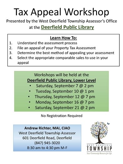 Property Tax Appeal Workshops