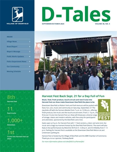 Cover page of D-Tales newsletter featuring Harvest Fest