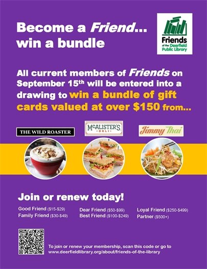 Friends of the Library Raffle Notice