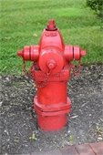 Photo of a red fire hydrant