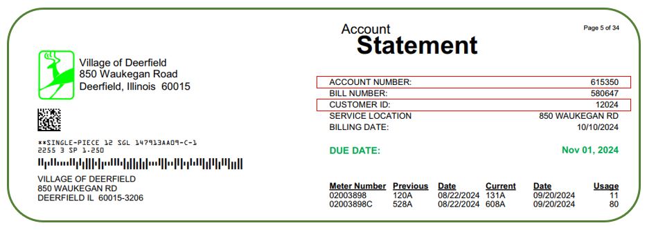 Utility Bill Example